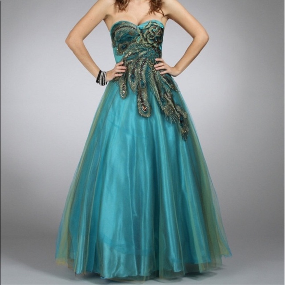 Strapless Prom Formal Ballgown Dress